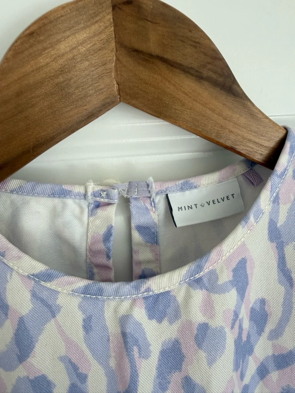 Mint Velvet Girls' Pastel Lavender Animal Print Dress 8y